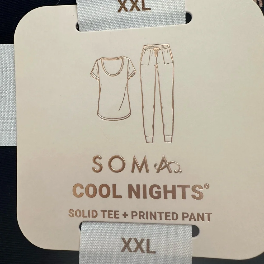 Soma Navy Pajama Set XXL - Picture 4 of 4